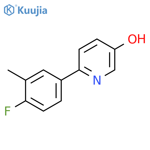 6-(4-Fluoro-3-methylphenyl)pyridin-3-ol structure
