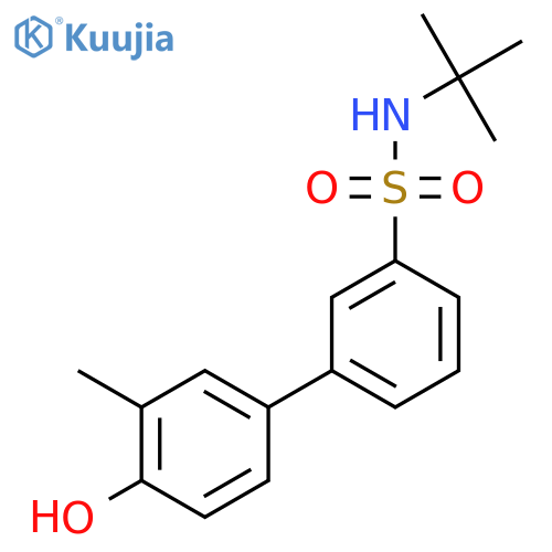 N-Tert-butyl-3-(4-hydroxy-3-methylphenyl)benzenesulfonamide structure