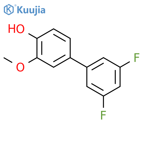 4-(3,5-Difluorophenyl)-2-methoxyphenol structure