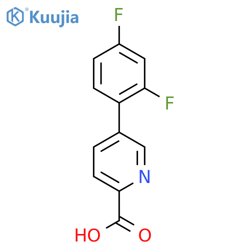 5-(2,4-Difluorophenyl)picolinic acid structure