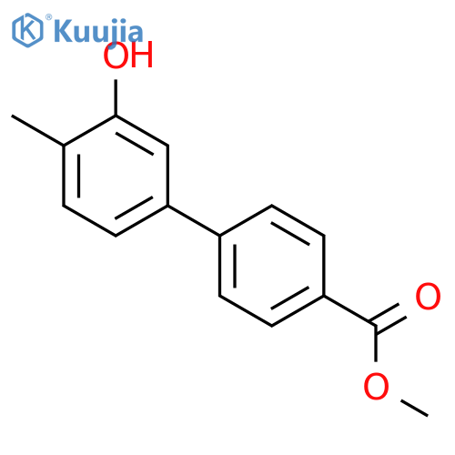 5-(4-Methoxycarbonylphenyl)-2-methylphenol structure