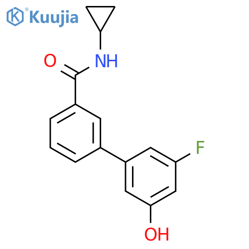 5-[3-(Cyclopropylaminocarbonyl)phenyl]-3-fluorophenol structure