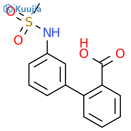 2-[3-(methanesulfonamido)phenyl]benzoic Acid structure