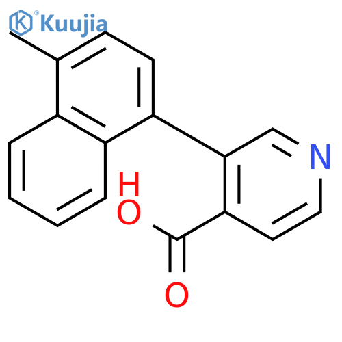 3-(Naphthalen-1-yl)isonicotinic acid structure