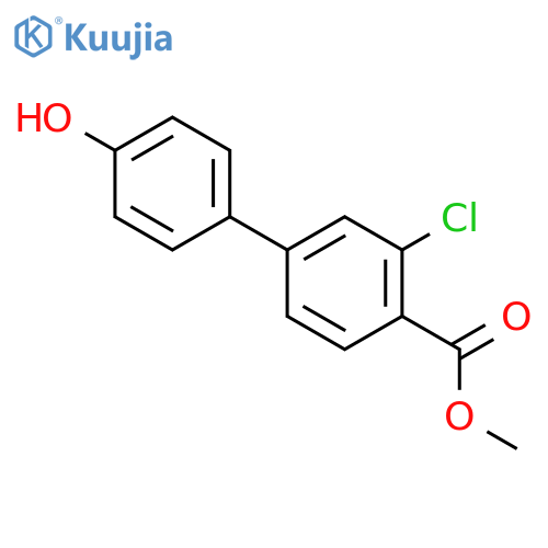 4-(3-Chloro-4-methoxycarbonylphenyl)phenol structure