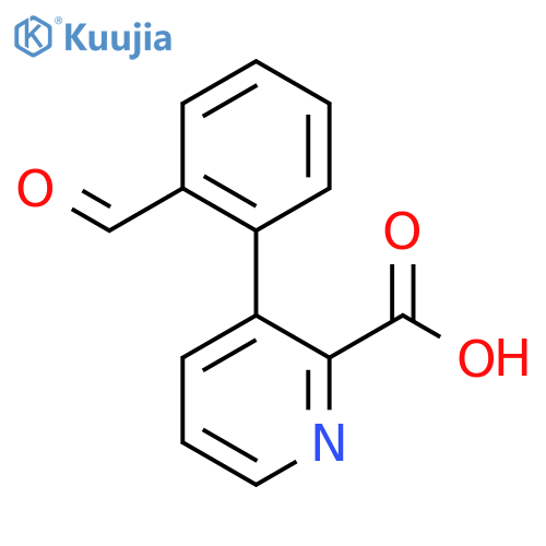 3-(2-Formylphenyl)picolinic acid structure