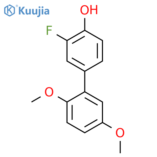 4-(2,5-Dimethoxyphenyl)-2-fluorophenol structure