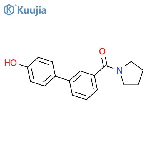 4-(3-Pyrrolidinylcarbonylphenyl)phenol structure