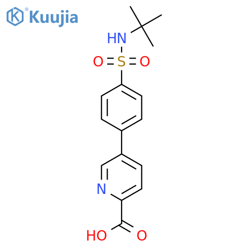 5-(4-t-Butylsulfamoylphenyl)picolinic acid structure