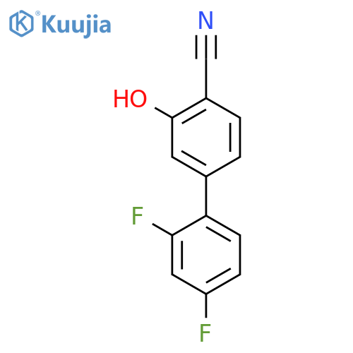 2-Cyano-5-(2,4-difluorophenyl)phenol structure