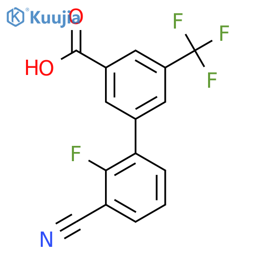 3-(3-Cyano-2-fluorophenyl)-5-trifluoromethylbenzoic acid structure