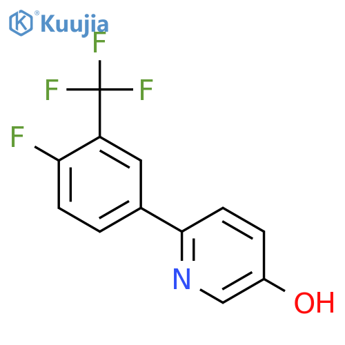 6-(4-Fluoro-3-(trifluoromethyl)phenyl)pyridin-3-ol structure