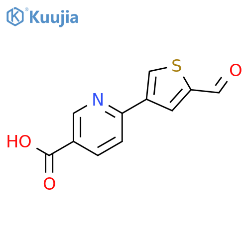 6-(2-Formylthiophen-4-YL)nicotinic acid structure