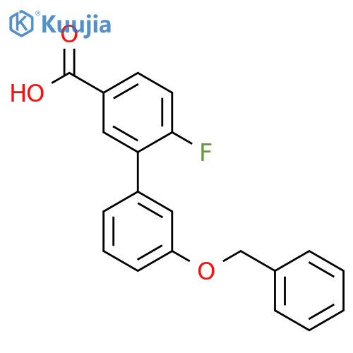 3-(3-Benzyloxyphenyl)-4-fluorobenzoic acid structure