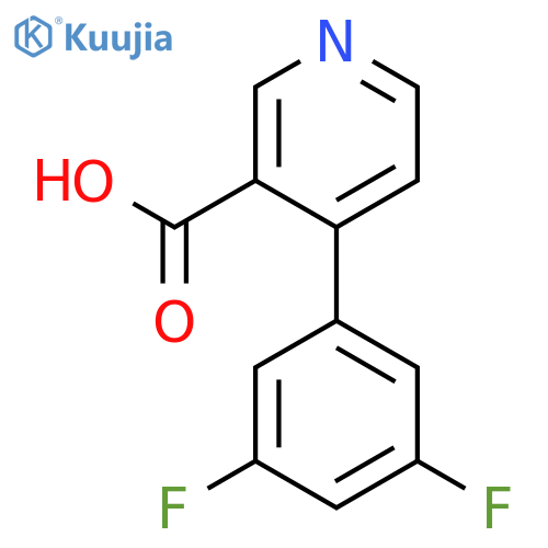 4-(3,5-Difluorophenyl)pyridine-3-carboxylic acid structure