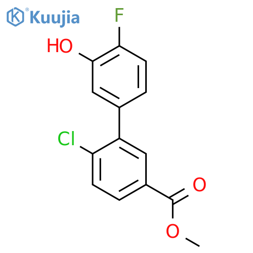 5-(2-Chloro-5-methoxycarbonylphenyl)-2-fluorophenol structure