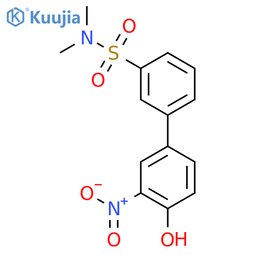 4-(3-N,N-Dimethylsulfamoylphenyl)-2-nitrophenol structure