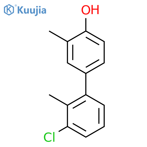 4-(3-Chloro-2-methylphenyl)-2-methylphenol structure