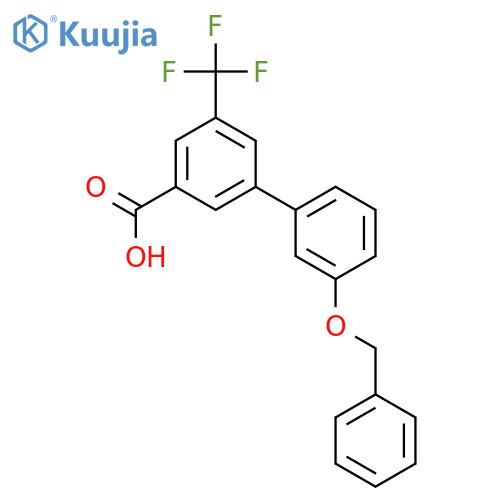 3-(3-Benzyloxyphenyl)-5-trifluoromethylbenzoic acid structure