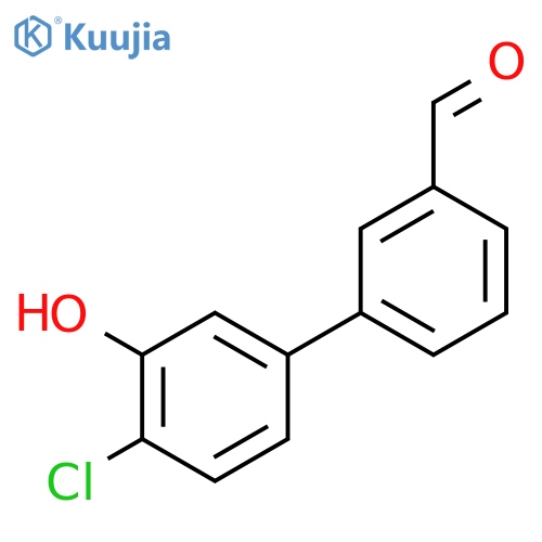 3-(4-chloro-3-hydroxyphenyl)benzaldehyde structure