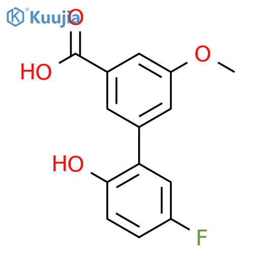 3-(5-Fluoro-2-hydroxyphenyl)-5-methoxybenzoic acid structure