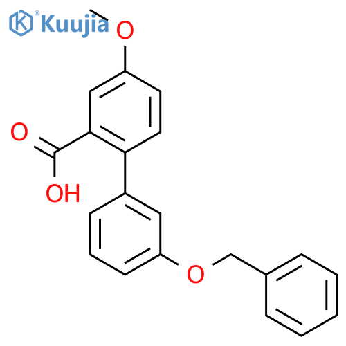 5-methoxy-2-(3-phenylmethoxyphenyl)benzoic Acid structure
