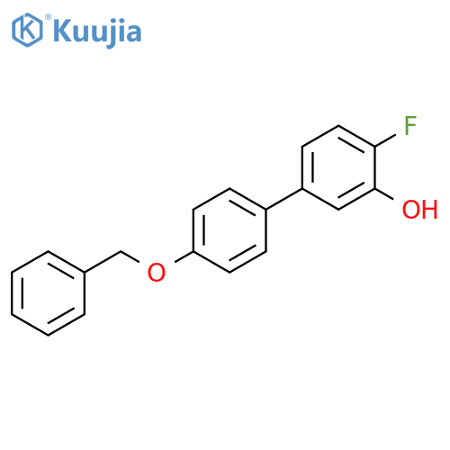 [1,1'-Biphenyl]-3-ol, 4-fluoro-4'-(phenylmethoxy)- structure