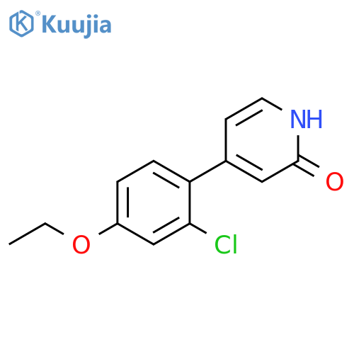 2(1H)-Pyridinone, 4-(2-chloro-4-ethoxyphenyl)- structure