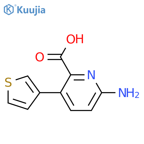 6-Amino-3-(thiophen-3-YL)picolinic acid structure