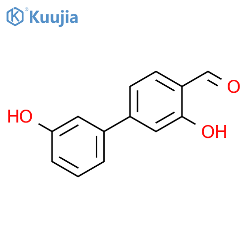 [1,1'-Biphenyl]-4-carboxaldehyde, 3,3'-dihydroxy- structure