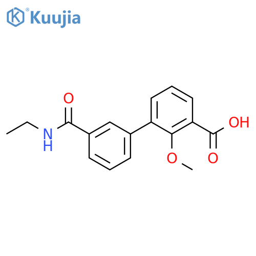 [1,1'-Biphenyl]-3-carboxylic acid, 3'-[(ethylamino)carbonyl]-2-methoxy- structure