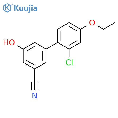 5-(2-Chloro-4-ethoxyphenyl)-3-cyanophenol structure