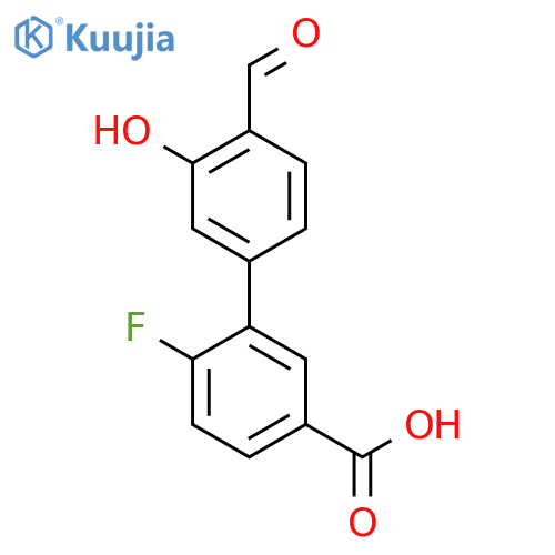 5-(5-Carboxy-2-fluorophenyl)-2-formylphenol structure
