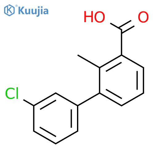 3-(3-Chlorophenyl)-2-methylbenzoic acid structure