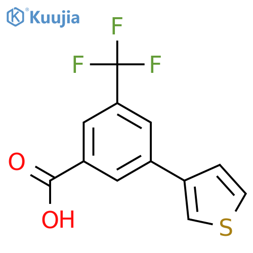 3-(Thiophen-3-YL)-5-trifluoromethylbenzoic acid structure