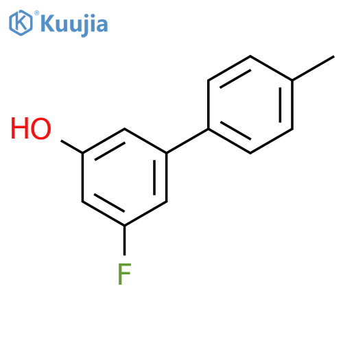 3-Fluoro-5-(4-methylphenyl)phenol structure