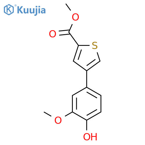 Methyl 4-(4-hydroxy-3-methoxyphenyl)thiophene-2-carboxylate structure