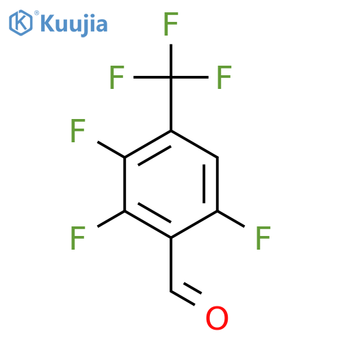 Benzaldehyde, 2,3,6-trifluoro-4-(trifluoromethyl)- structure