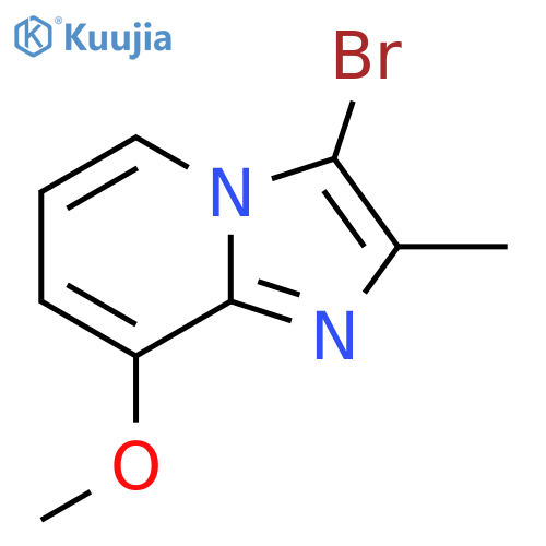 3-BROMO-8-METHOXY-2-METHYLIMIDAZO[1,2-A]PYRIDINE structure