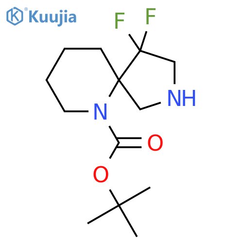 tert-Butyl 4,4-difluoro-2,6-diazaspiro[4.5]decane-6-carboxylate structure