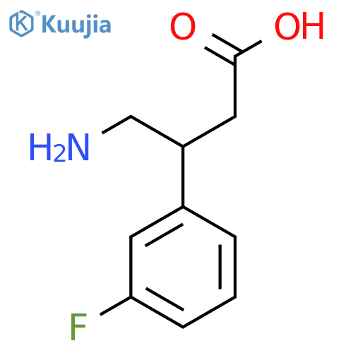 4-Amino-3-(3-fluorophenyl)butanoic acid structure