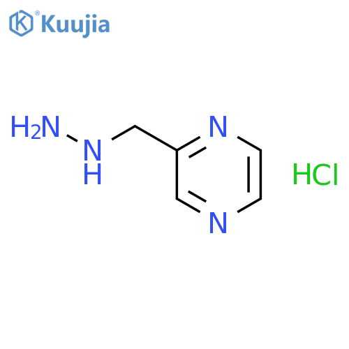 2-(Hydrazinylmethyl)pyrazine hydrochloride structure