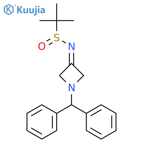 N-(1-Benzhydrylazetidin-3-ylidene)-2-methylpropane-2-sulfinamide structure