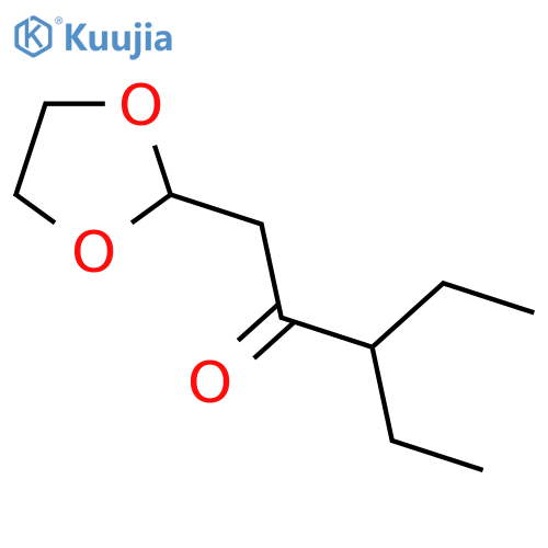 1-(1,3-Dioxolan-2-yl)-3-ethyl-pentan-2-one structure