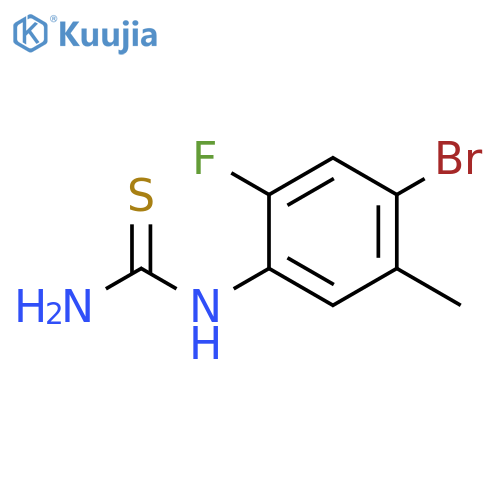 4-Bromo-2-fluoro-5-methylphenylthiourea structure