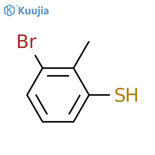 3-Bromo-2-methyl-benzenethiol structure