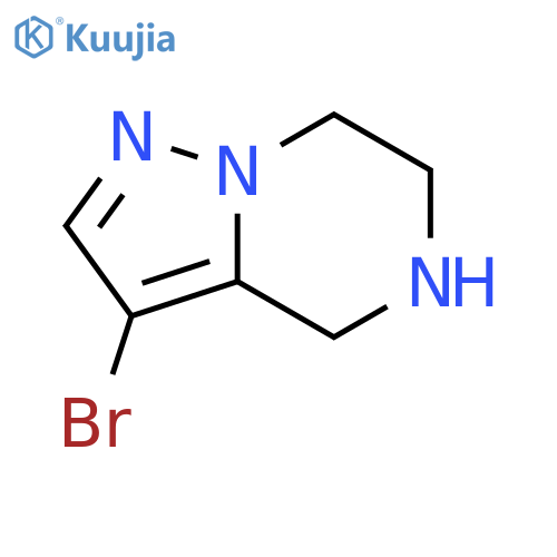 3-bromo-4H,5H,6H,7H-pyrazolo1,5-apyrazine structure