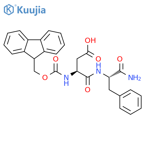 L-Phenylalaninamide,N-[(9H-fluoren-9-ylmethoxy)carbonyl]-L-a-aspartyl- structure