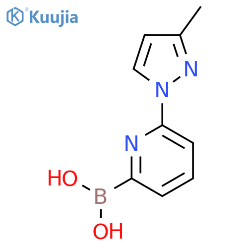 6-(3-METHYL-1H-PYRAZOL-1-YL)PYRIDINE-2-BORONIC ACID structure