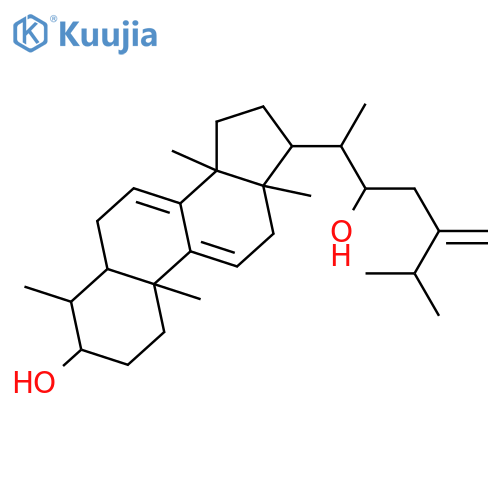 24-Methylene-29-norlanosta-7,9(11)-diene-3,22-diol; (3α,22R)-form structure